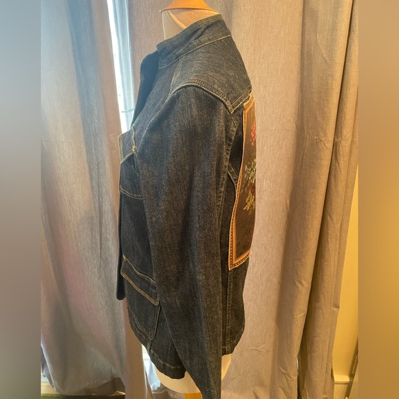 One-of-a-Kind Upcycled Denim Jacket - Picture 4 of 11